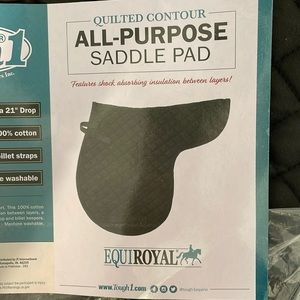 100% cotton quilted all-purpose saddle pad